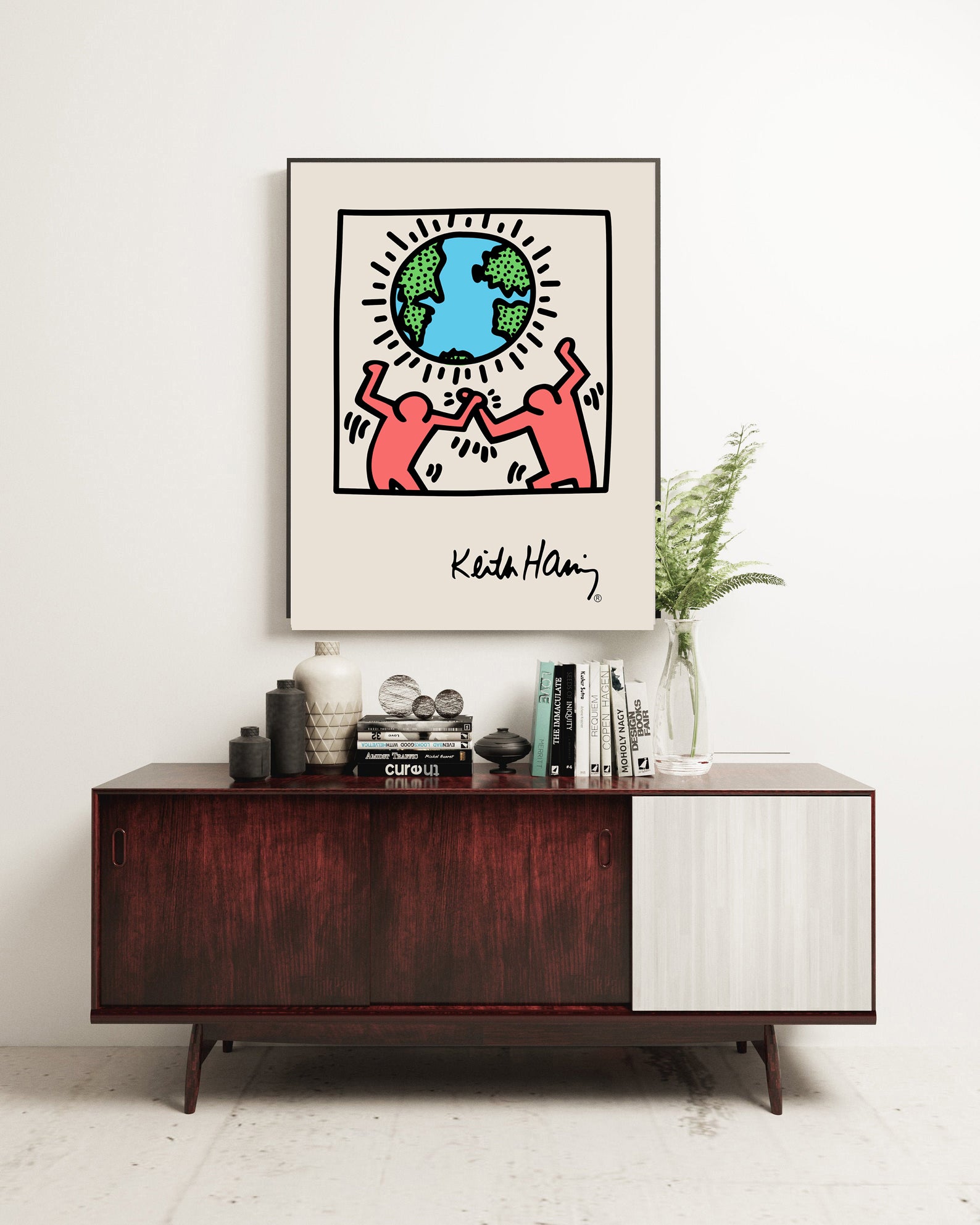 Keith Haring World Art Print